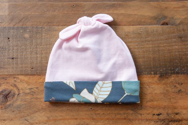 Pink Hat with Floral Band