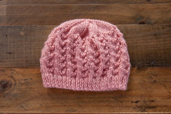Pink Lacey Beanie