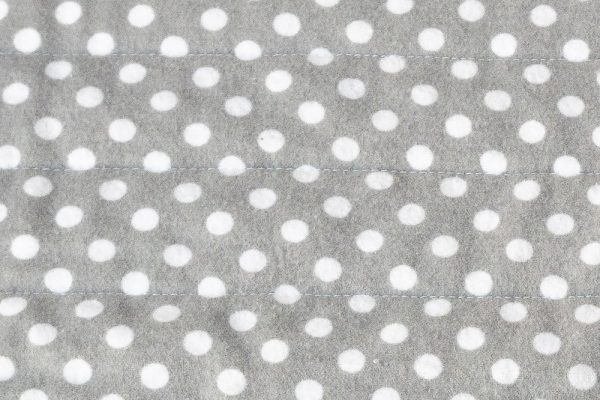 Grey with White Polka Dots