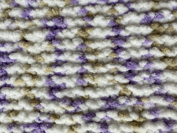 PurplPurple, Brown and White Mottled Chunky Knit Blanket 2e, Brown and White Mottled Chunky Knit Blanket 2